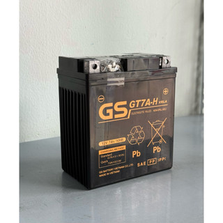 Bình acquy xe máy 12v khô miễn bảo dưỡng GS GT7A-H | 12V - 7ah, cho xe sh ý, ps, scr, vespa