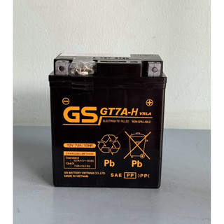 Bình acquy xe máy 12v khô miễn bảo dưỡng GS GT7A-H | 12V - 7ah, cho xe sh ý, ps, scr, vespa