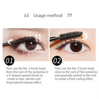 Mascara Chống Thấm Nước 2 Trong 1 Dành Cho Lông Mi-Dụng Cụ Làm Dày Và Dài Mi Hai Chức Năng
