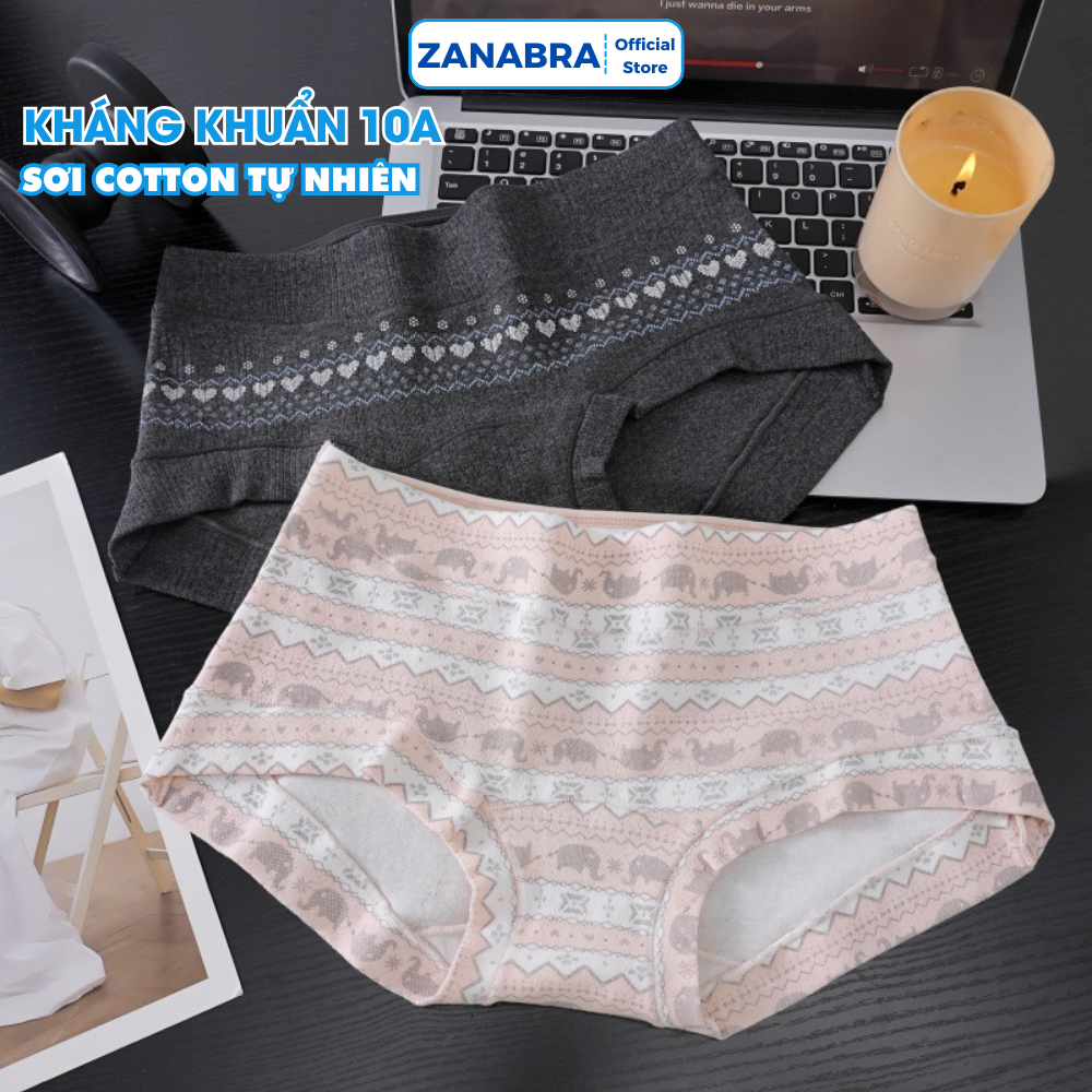 [ Mẫu Mới 2026 ] Quần Lót Quần Chip nữ chất cotton Siêu Mềm Mại thoáng khí đáy kháng khuẩn chuẩn 10A ZANABRA L5296