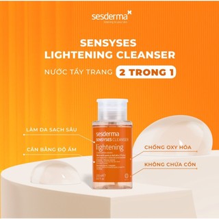 Nước Tẩy Trang Sesderma Sensyses Cleanser Lightening - Hyaluronic - Sebum 200ml