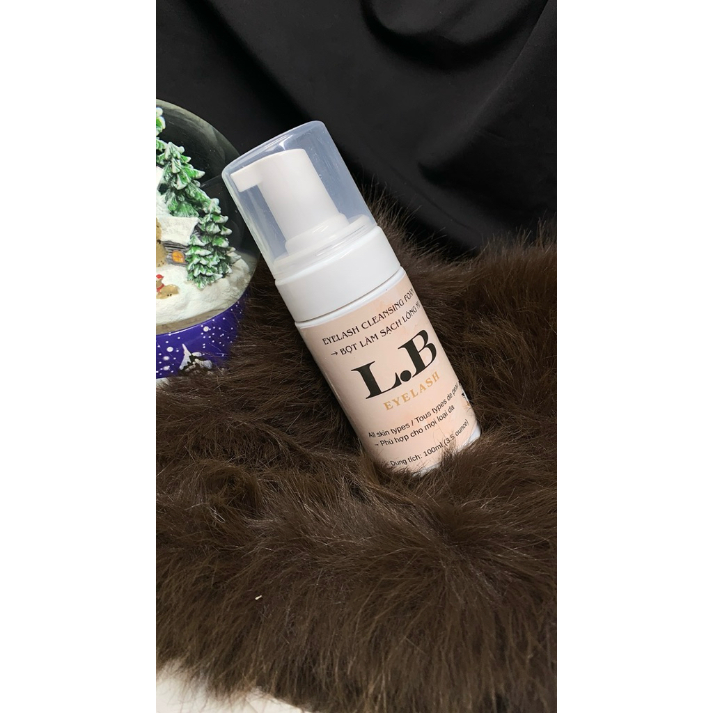 Bọt Vệ Sinh Mi LB 100ml | Eyelash Cleansing Foam Làm Sạch Mi Trước Sau Khi Nối Mi | Dụng Cụ Lash Linh Bùi