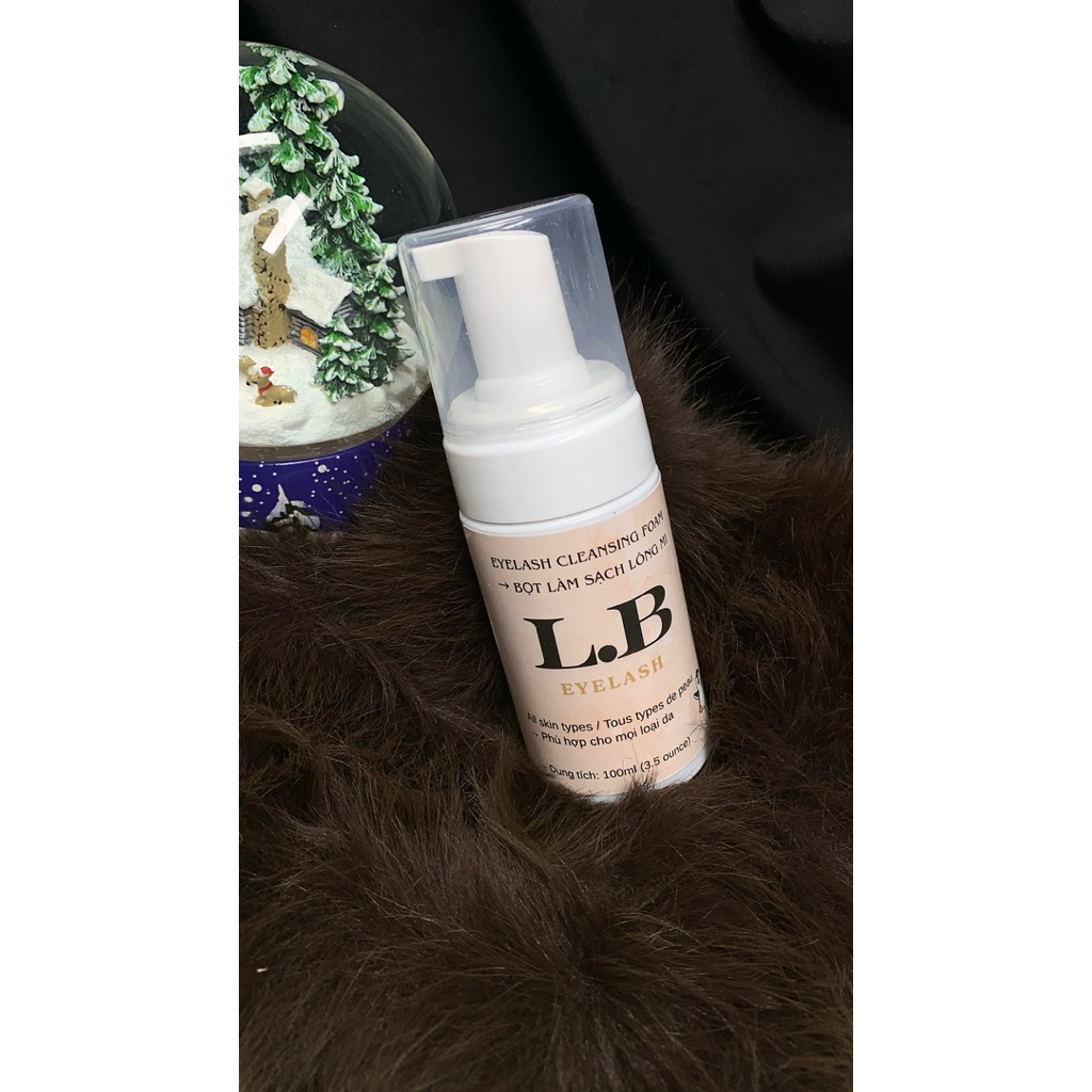 Bọt Vệ Sinh Mi LB 100ml | Eyelash Cleansing Foam Làm Sạch Mi Trước Sau Khi Nối Mi | Dụng Cụ Lash Linh Bùi