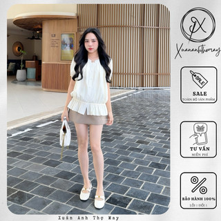 [ CV1 ] Chân váy quần cạp chun nửa vòng - Xuananhthomay