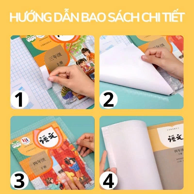 Bọc sách vở Decal cao cấp dành cho các bé tiểu học