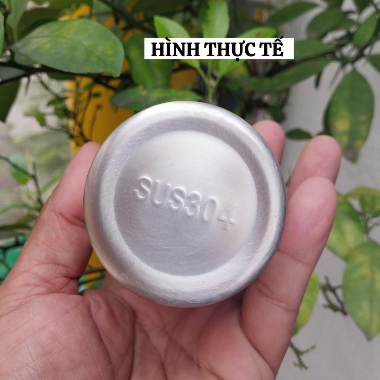 Cốc nước inox 2 lơp 304 cao cấp dung tích 175ml -Ly nước quán ăn nhà hàng