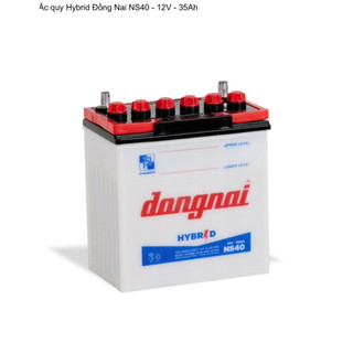 Bình ắc quy nước 12v Hybrid Đồng Nai NS40 | 12V - 35Ah ( tặng kèm acid châm bình )