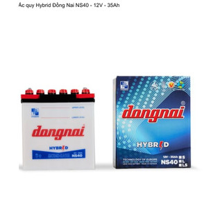 Bình ắc quy nước 12v Hybrid Đồng Nai NS40 | 12V - 35Ah ( tặng kèm acid châm bình )