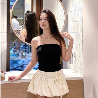 Chân váy dáng bí Forgirl chân váy ngắn basic thắt dây siêu xinh kèm quần bảo hộ T132