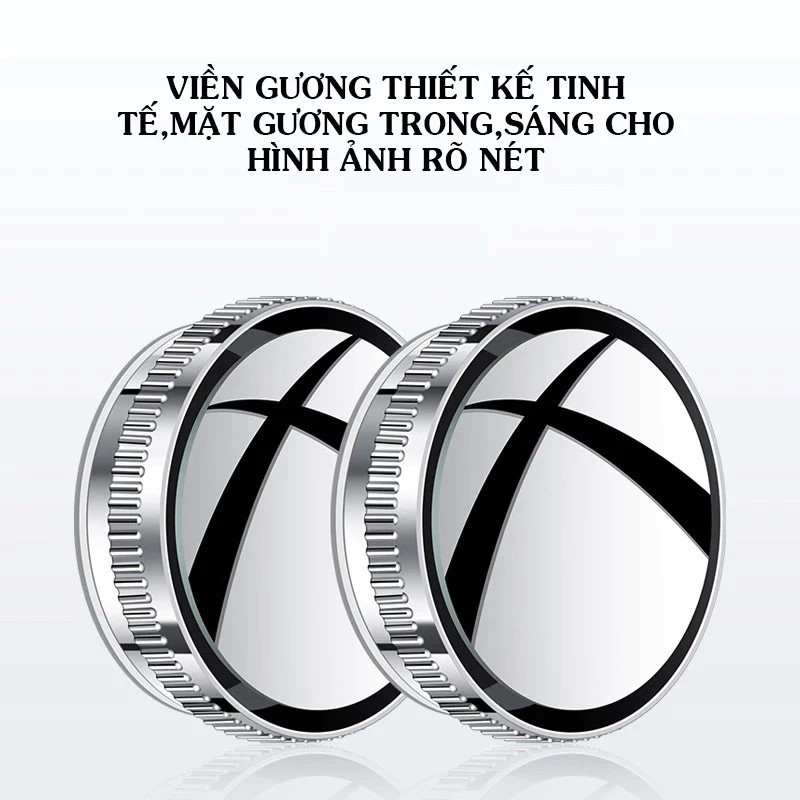 GƯƠNG CẦU LỒI HÍT KÍNH CAO CẤP XOAY 360, Hạn Chế Điểm Mù Khi Lái Xe, Giúp Quan Sát Giao Thông Dễ Dàng An Toàn