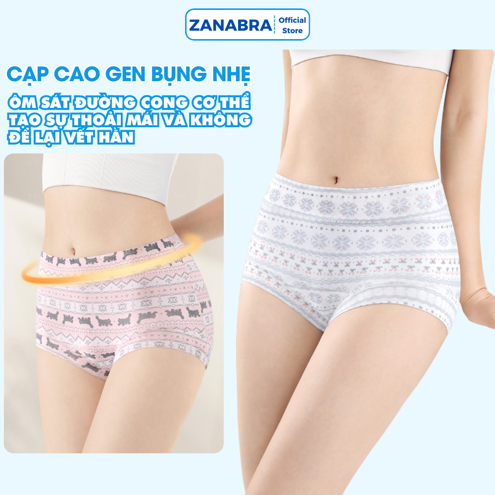 [ Mẫu Mới 2026 ] Quần Lót Quần Chip nữ chất cotton Siêu Mềm Mại thoáng khí đáy kháng khuẩn chuẩn 10A ZANABRA L5296