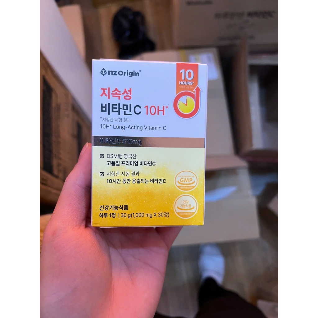 A77_ Mask vitamin C 10h long acting Nzorigin hộp 30 v