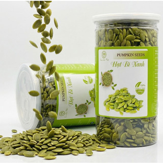 Hạt Bí Xanh Tách Vỏ Loại 1 - Hộp 1Kg / 2Kg, Rang Giòn Thơm, Hạt To Đều Ăn Liền