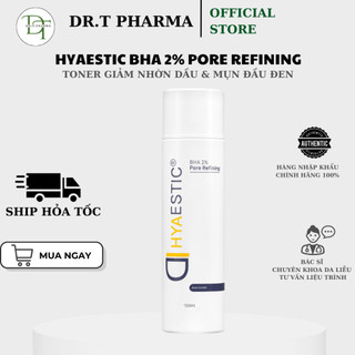 [Chính Hãng - Không tem công ty] Toner giảm nhờn dầu, mụn đầu đen Hyaestic BHA 2% Pore Refining