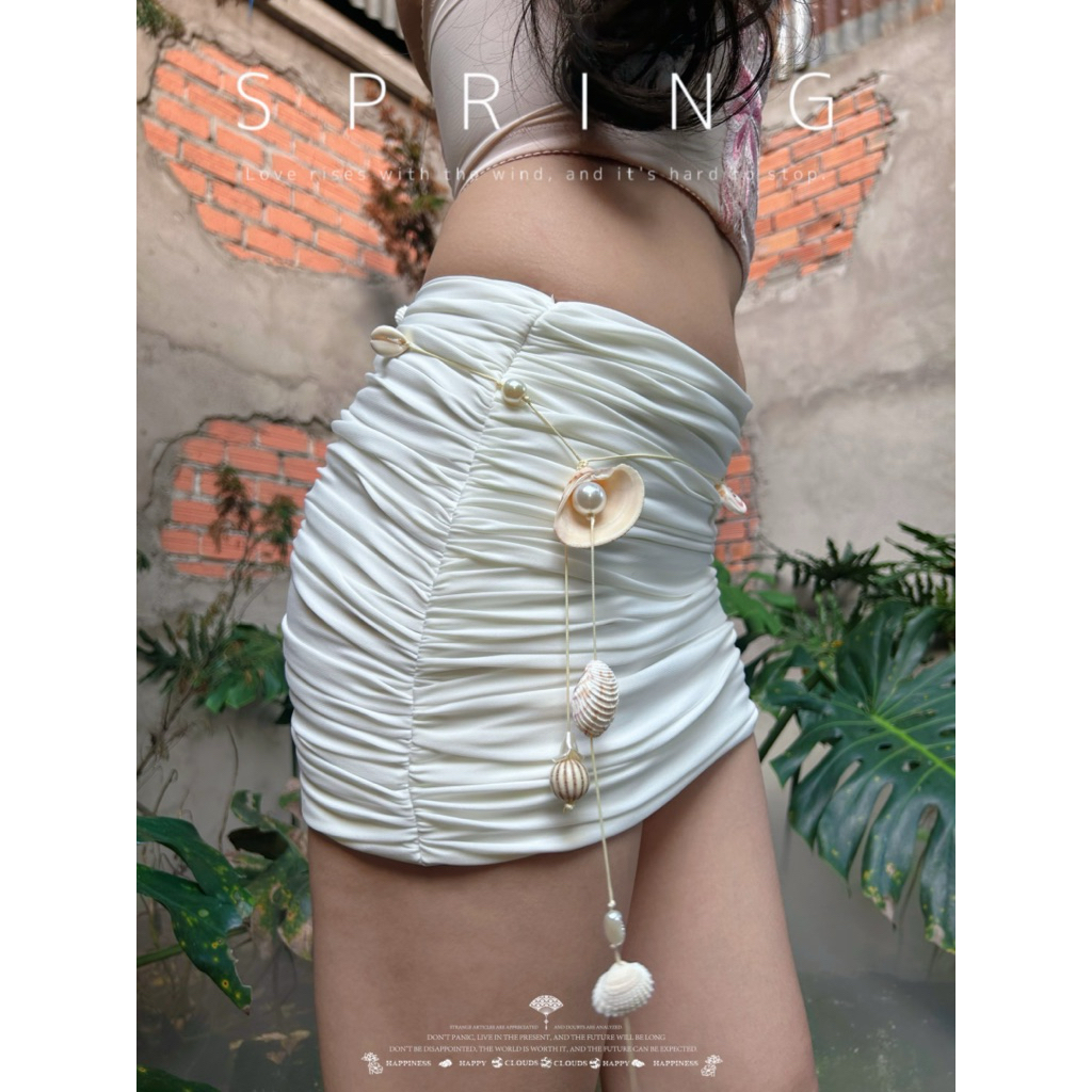 SẴN Vòng Đeo Bụng Thiết Kế Sò Ốc OMMI BELT Freesize Dây Chuyền Eo Phụ Kiện Thời Trang Đi Biển