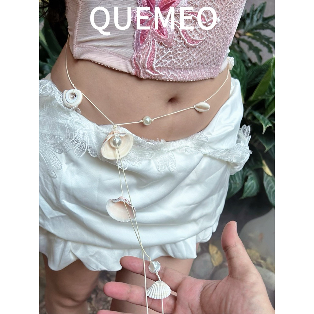 SẴN Vòng Đeo Bụng Thiết Kế Sò Ốc OMMI BELT Freesize Dây Chuyền Eo Phụ Kiện Thời Trang Đi Biển