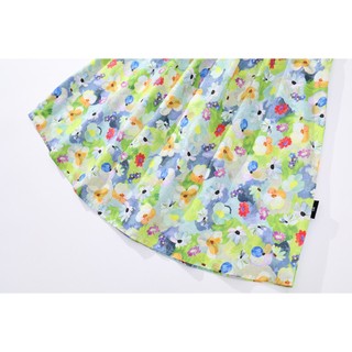 Váy 2 Dây Bé Gái, Váy 2 Dây Thiết Kế Dáng Suông Họa Tiết Hoa Tươi Mát Chất Liệu Cotton Mềm Mại