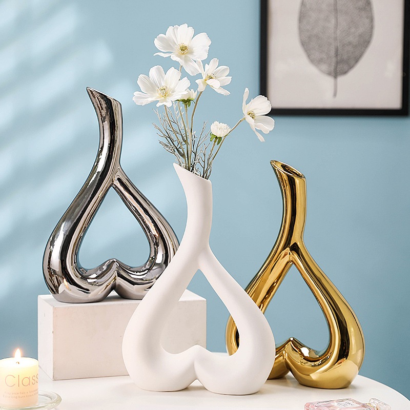 Bộ tượng các mẫu sứ mạ vàng bạc trang trí nhà cửa
