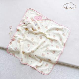 Ủ Choàng Có Mũ Cho Bé Sơ Sinh Vải Xô Muslin Mềm Mại Thoáng Mát – Khăn Ủ Mùa Hè Cho Trẻ Sơ Sinh Thấm Hút Tốt