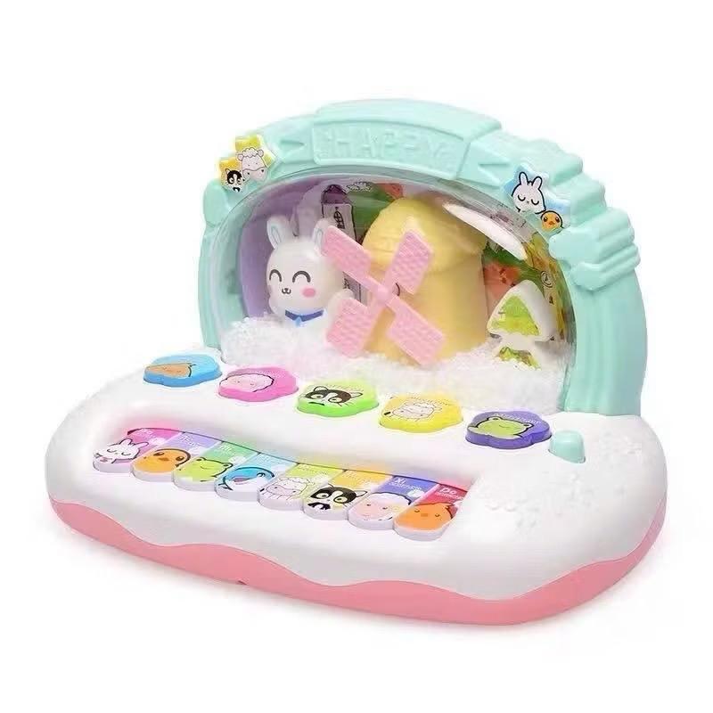 Đồ Chơi Đàn Piano Cối Xay Gió Bông Tuyết Cối Xoay Mới Nhất Dành Cho Các Bé. Đồ Chơi Âm Thanh Đồ Chơi noel