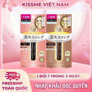 Mascara Kisme Màng Film Chuốt Dài Mi Chống Trôi  Kissme HeroineMake Real Lash Phiên Bản Hoàng Gia 6g