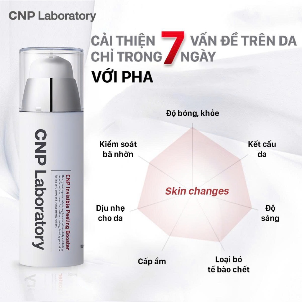 Gel tẩy tế bào chết hóa học với PHA cải thiện da trong 7 ngày Invisible Peeling Booster 100ml