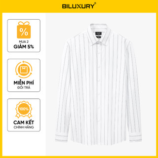 [T7_SALE 20%_HT] Áo Sơ Mi Nam Dài Tay Họa Tiết 9SMDS567TRK Biluxury Chống Nhăn Tia Cực Tím Kháng Khuẩn