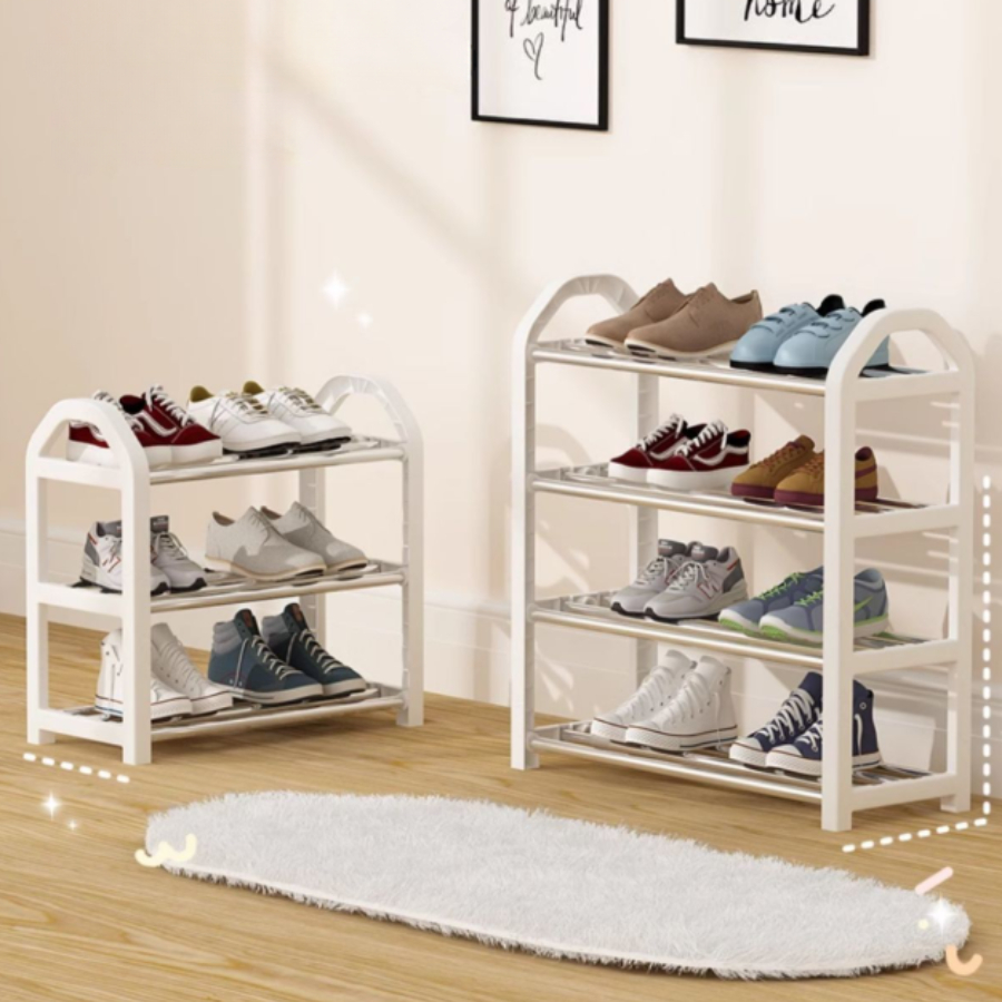 Kệ Để Giày Dép Nhiều Tầng Khung Thép Sơn Tĩnh Điện, Giá Giày Gọn Nhẹ Để Cửa