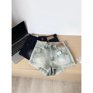 𝑺𝒔𝒖.𝑺𝒕𝒖𝒅𝒊𝒐 [CÓ SẴN] QUẦN SOOC DENIM XIU XINH MÀU KHÓI CẠP CAO
