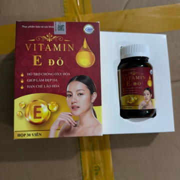 Viên uống trắng da mờ nám Vitamin E đỏ 400 iu hoa anh thảo Vitamin E đỏ Natura Beauty Lady Lycopen Skin - Vitamin E400iu