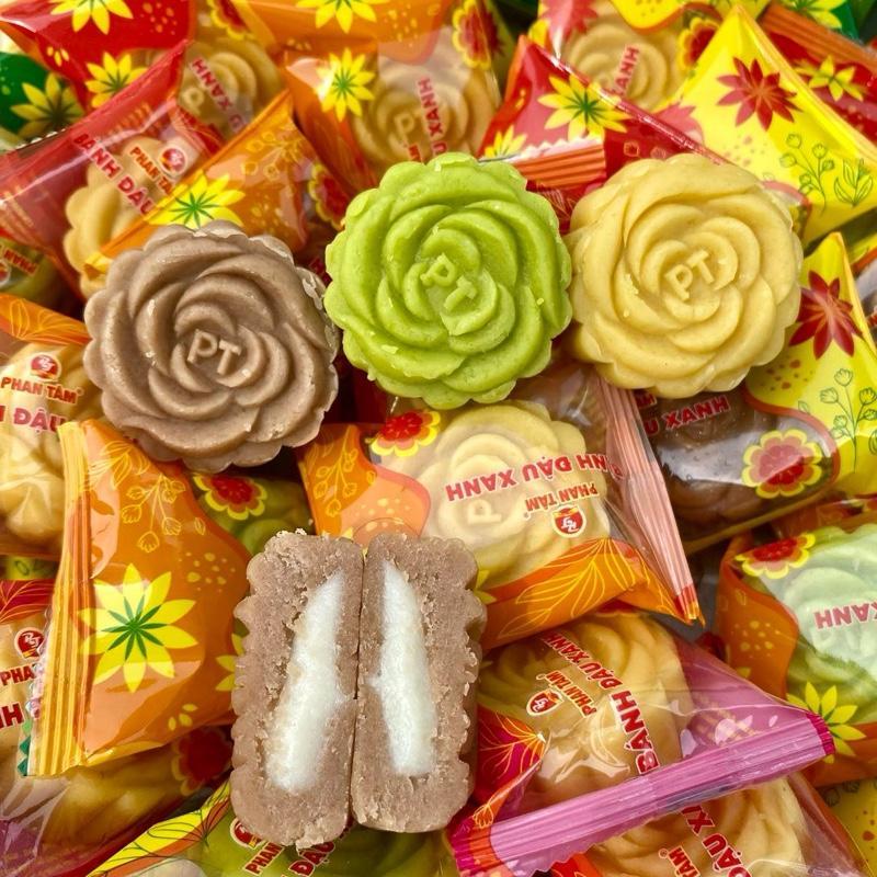1KG Bánh Đậu Xanh Mochi Mix 4 Vị – Bánh Mochi Đậu Xanh Mềm Dẻo Ít Ngọt