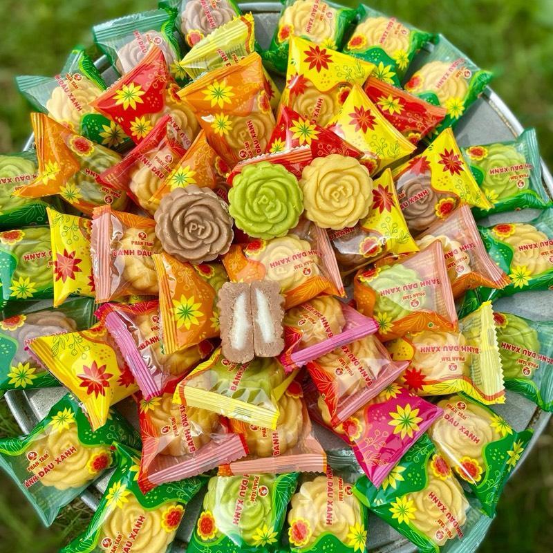 1KG Bánh Đậu Xanh Mochi Mix 4 Vị – Bánh Mochi Đậu Xanh Mềm Dẻo Ít Ngọt