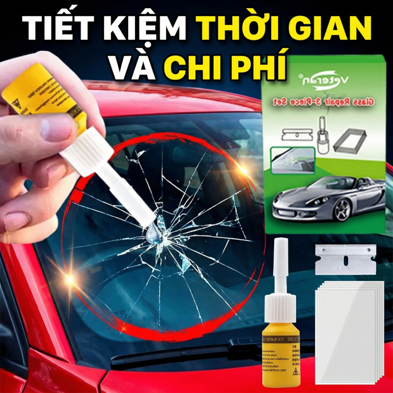 Chỉ 1 ngày có hàng!! ✨ Sửa trong 1 giây ✨ung dịch sửa kính ô tô dung dịch hàn kính dung dịch vá kính bị nứt