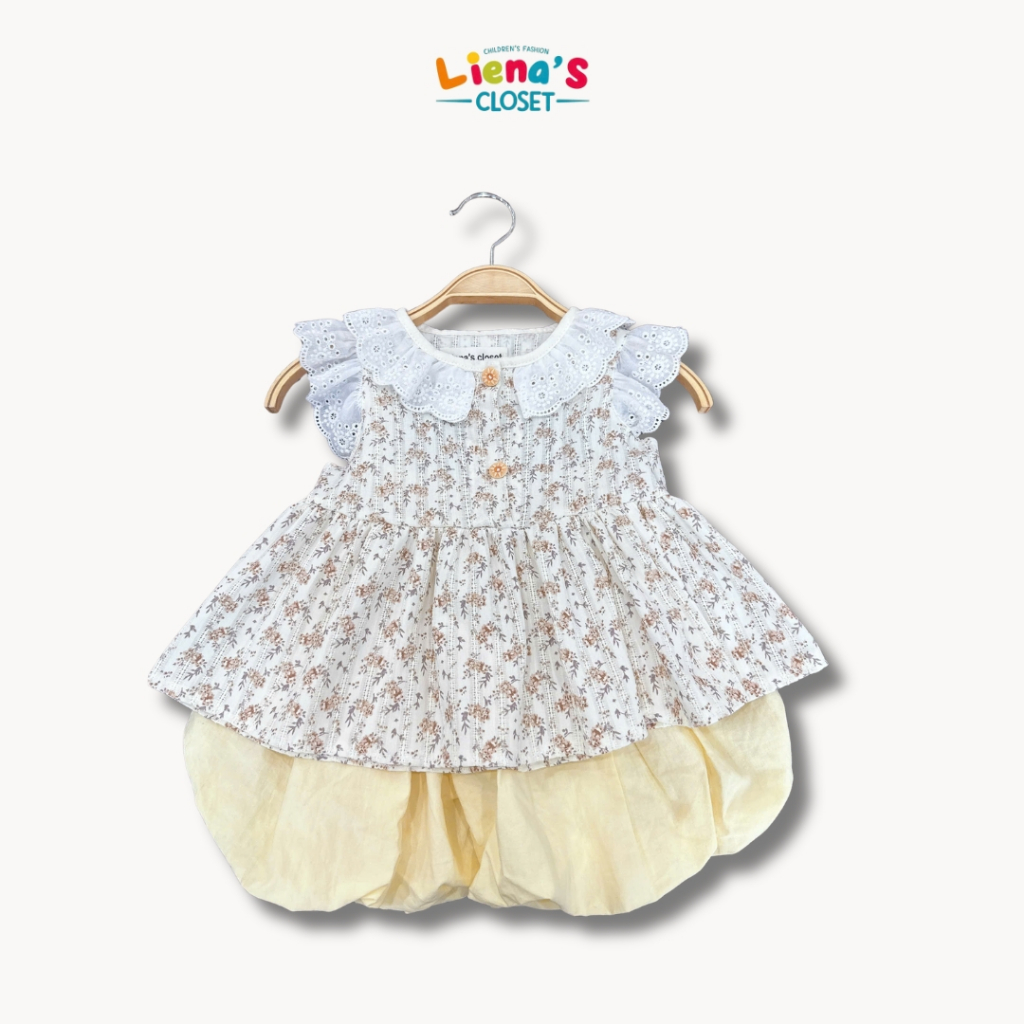 Set Đồ Cho Bé Gái Mùa Hè Nhà Liena's Closet Thiết Kế Xinh Xắn Vải An Toàn Cho Bé Từ 5-15kg