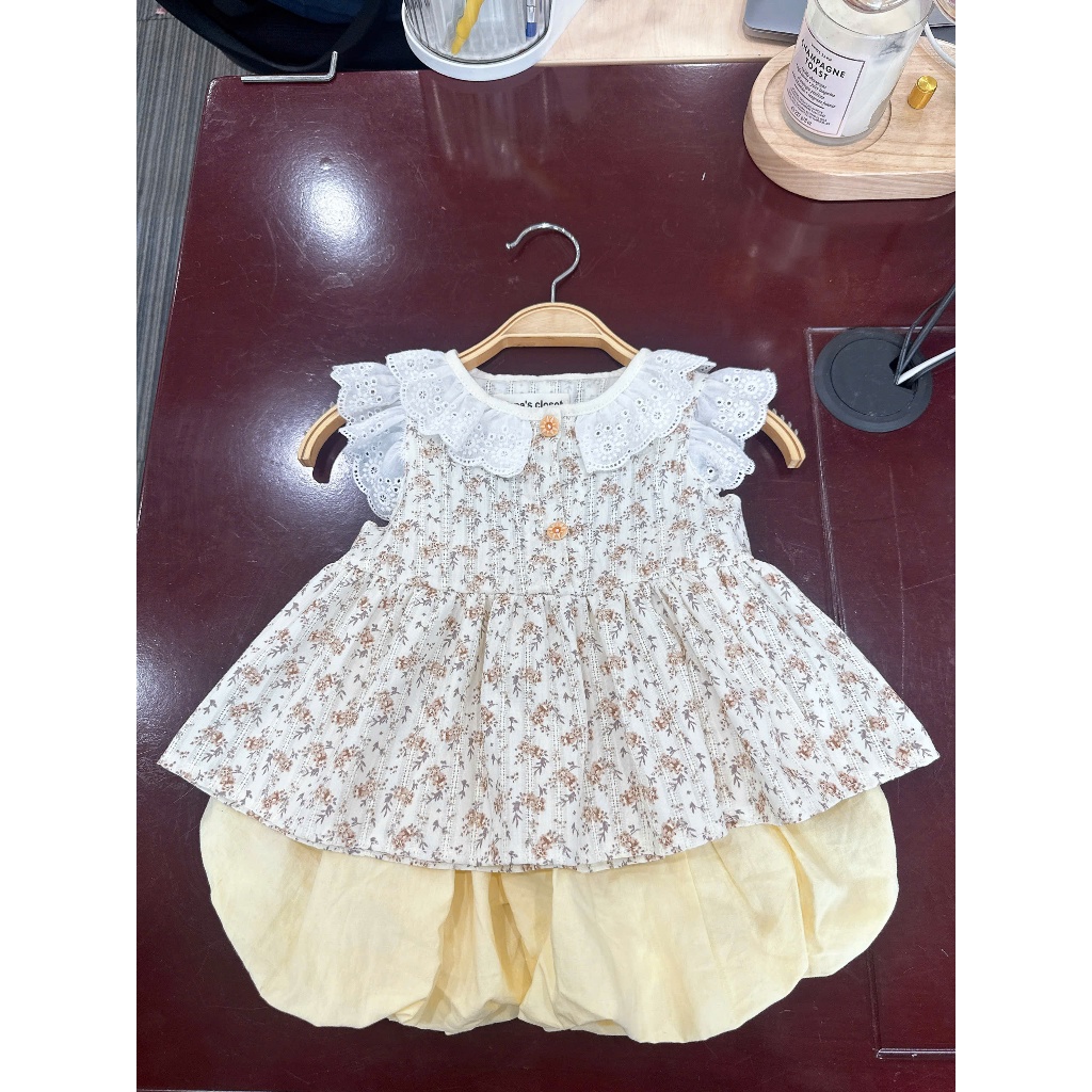 Set Đồ Cho Bé Gái Mùa Hè Nhà Liena's Closet Thiết Kế Xinh Xắn Vải An Toàn Cho Bé Từ 5-15kg