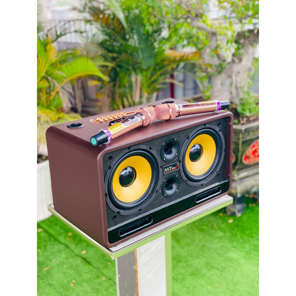 Loa MTMAX V6 Pro Bass Đôi 20 Công Suất 500W Có HDMI Cổng Sub Riêng Hát Karaoke Du Lịch Cực Hay