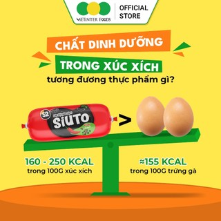 Combo 5 Cây Xúc Xích Tiệt Trùng Siuto Vietinter Foods (Cây 120g)
