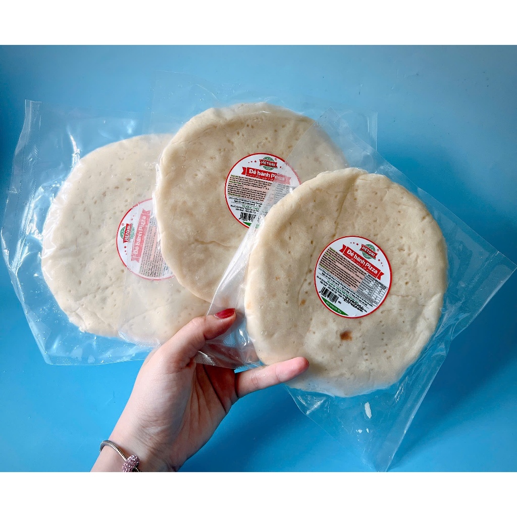Set 4 đế/ 2 đế bánh pizza đã nướng qua, thơm ngon