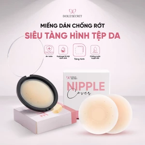 Miếng Dán Ngực Tàng Hình Hydrogel Lô Hội Bảo Vệ Nhũ Hoa DOLLYSECRET Chống Rớt Tái Sử Dụng Nhiều Lần