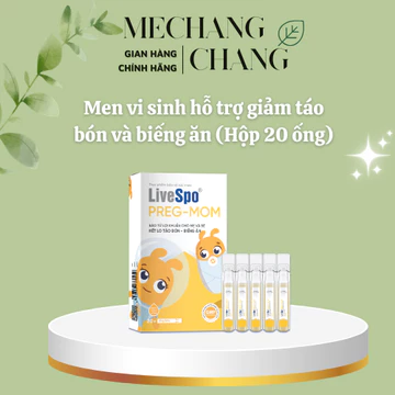 [T12/2027 + HÀNG CHÍNH HÃNG] Men vi sinh LIVESPO Preg -Mom bổ sung men vi sinh hỗ trợ giảm táo bón và biếng ăn