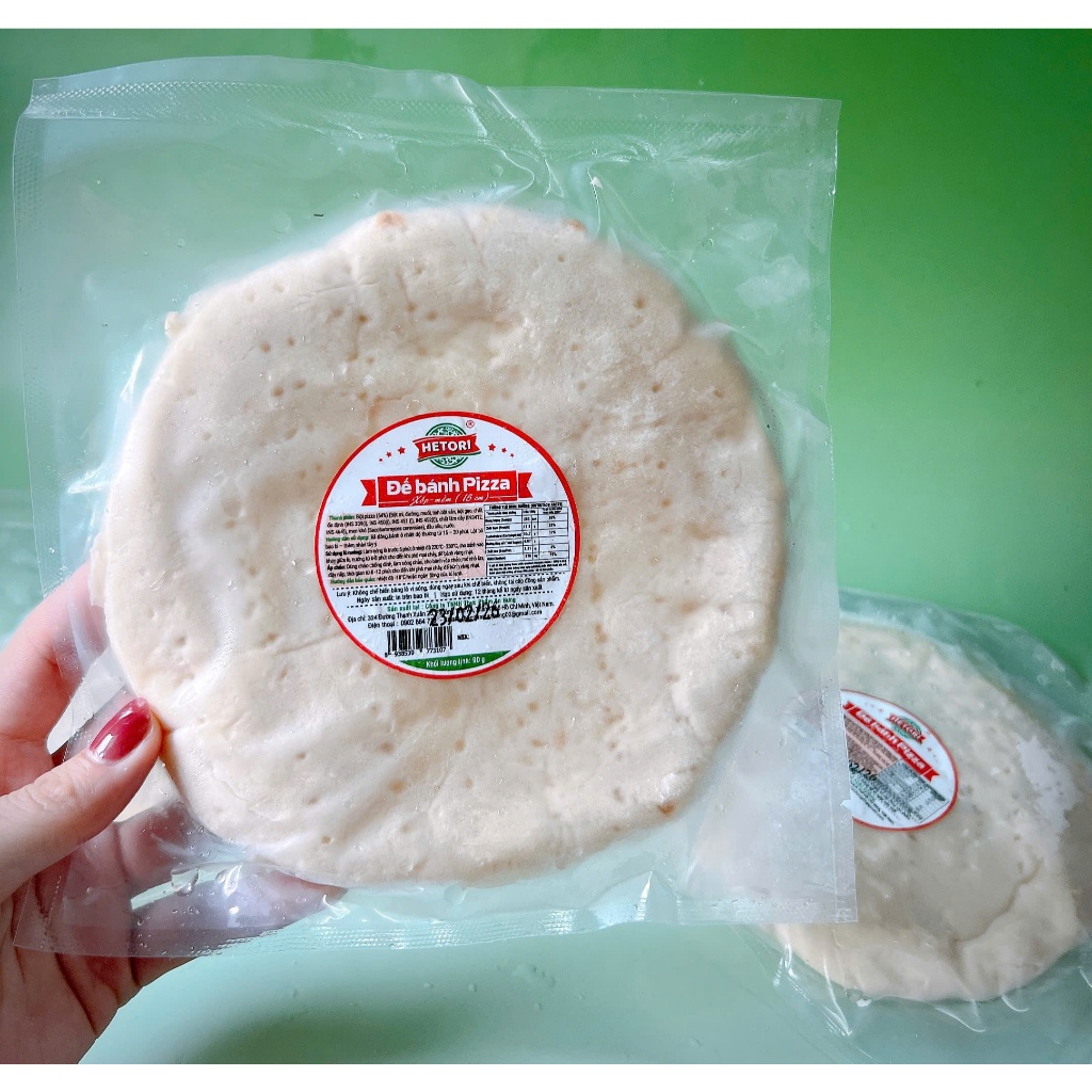 Set 4 đế/ 2 đế bánh pizza đã nướng qua, thơm ngon