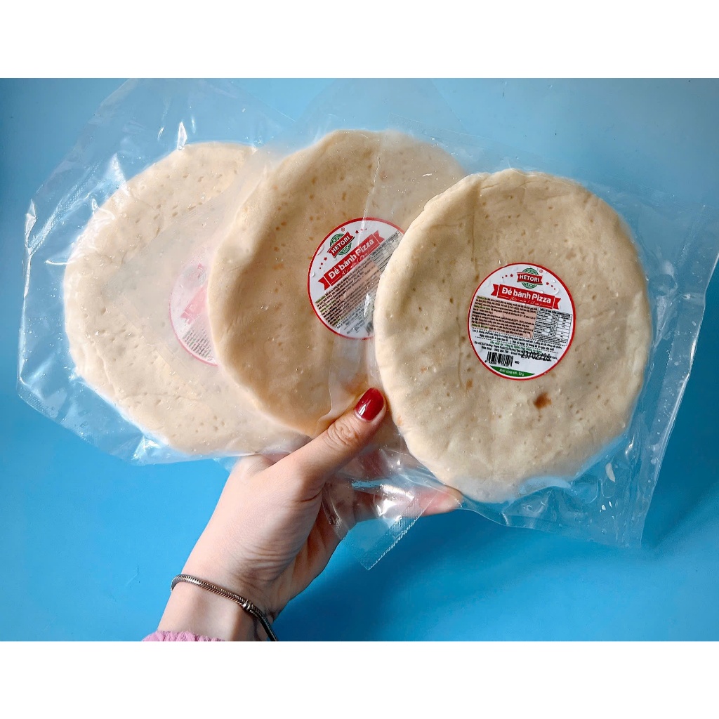 Set 4 đế/ 2 đế bánh pizza đã nướng qua, thơm ngon