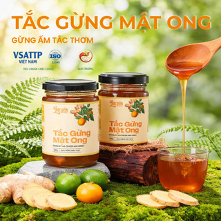 Tắc Gừng Mật Ong Lạc Yên Foods  Có Nhiều Miếng Tắc Gừng Để Ngậm Hỗ Trợ Ấm Họng Tăng Đề Kháng