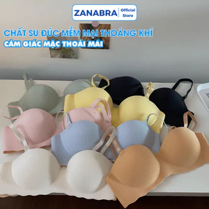 Áo Ngực Nữ Su Non Mềm Mịn Thoáng Khí, Áo Lót Không Gọng Mút Bàn Tay Nâng Ngực Tự Nhiên ZANABRA A5277