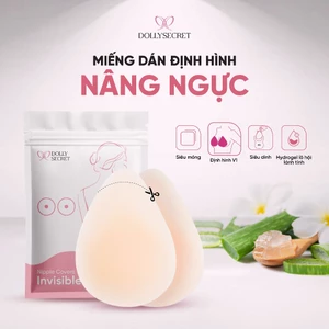 Miếng Dán Định Hình Nâng Ngực DOLLYSECRET Thiết Kế Giọt Nước Nâng Đẩy Ngực Tự Nhiên Tái Sử Dụng Nhiều Lần D17