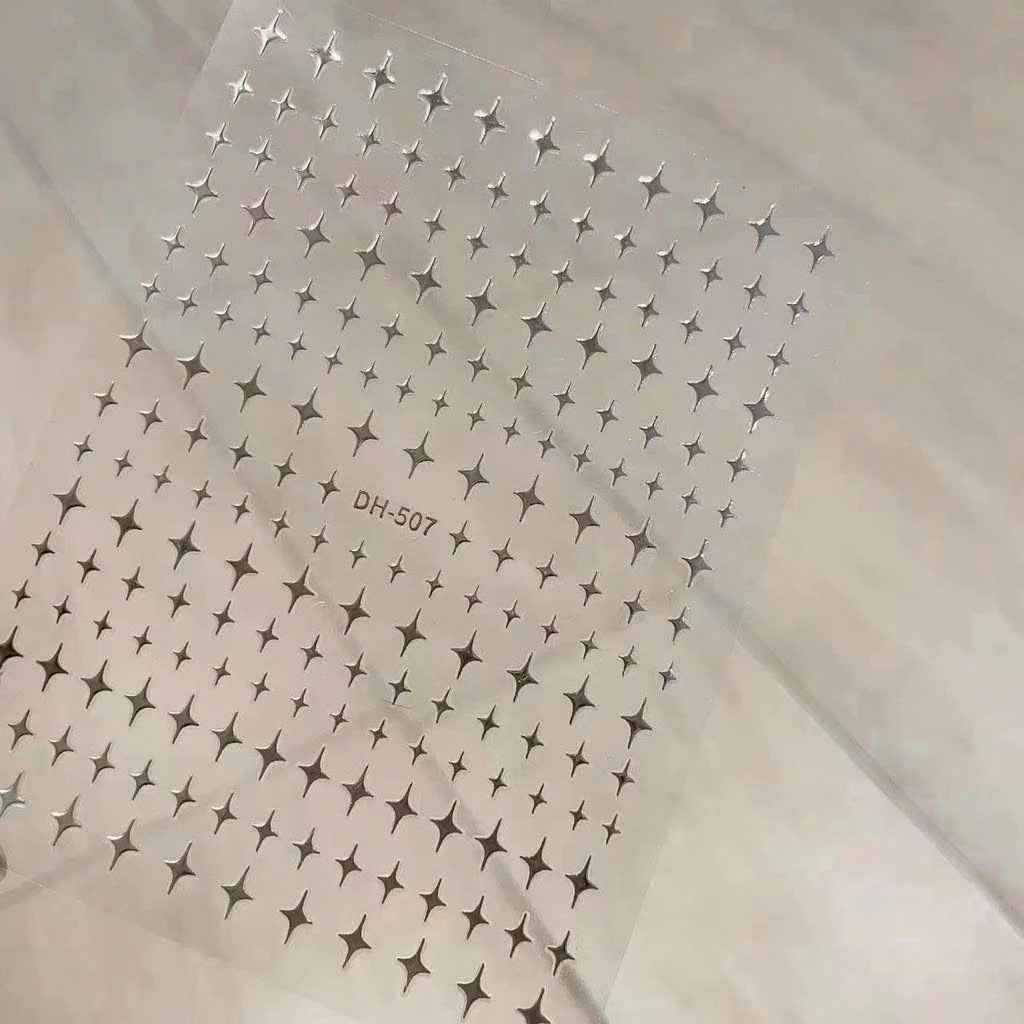 sticker nail trang trí móng-sticker hình sao lấp lánh , sẵn ship ạ