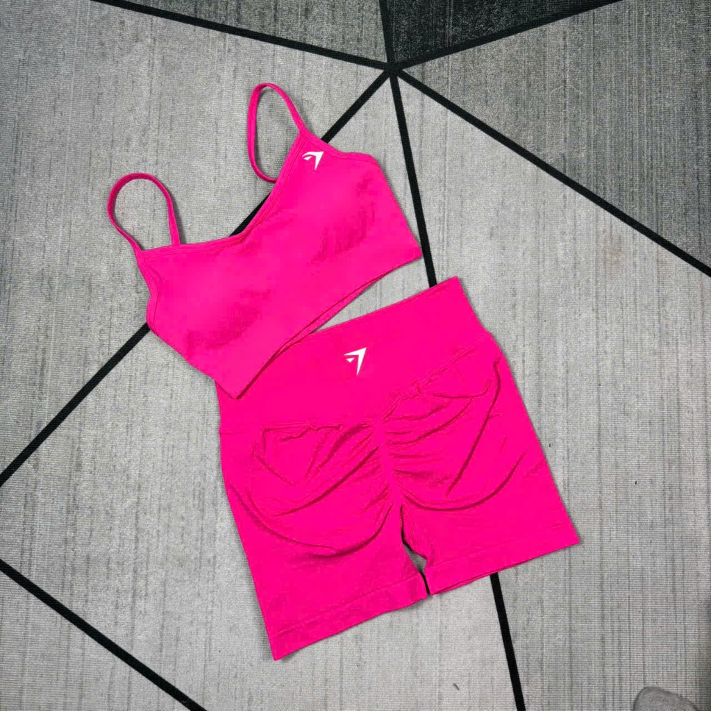 Bộ Quần Áo Tập Gym,Yoga,Chất Liệu Dệt Kim 10% Elast Mềm Mịn Co Giãn Tôn Form GB322
