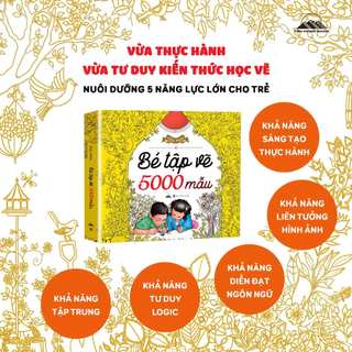 Sách - 5000 Hình Cho Bé Yêu Thích Vẽ Tranh Và Sáng Tạo (Tiên Phong Books)