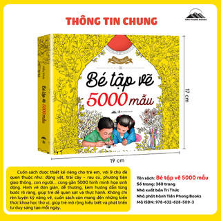 Sách - 5000 Hình Cho Bé Yêu Thích Vẽ Tranh Và Sáng Tạo (Tiên Phong Books)