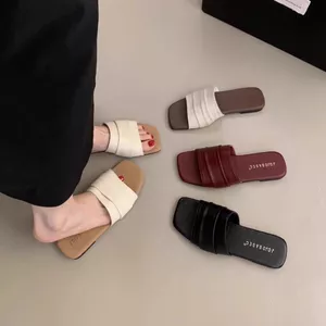 Dép Nữ Quai Ngang Chất Da Mềm Kiểu Dáng Thanh Lịch N123
